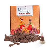 Nirmalaya Natural Herbs Incense Cones 40 Units