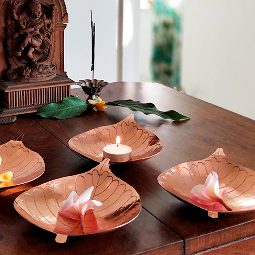 Copper Leaf Tray