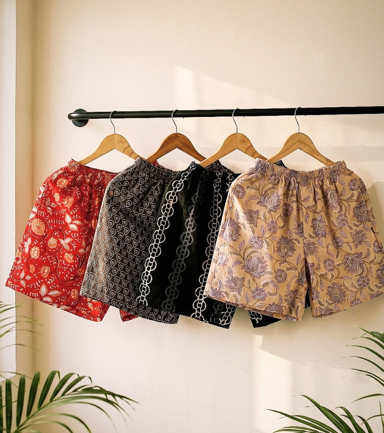 Sanganeri Print Shorts