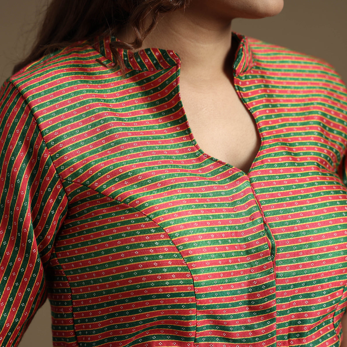 Silk Stitched Blouse
