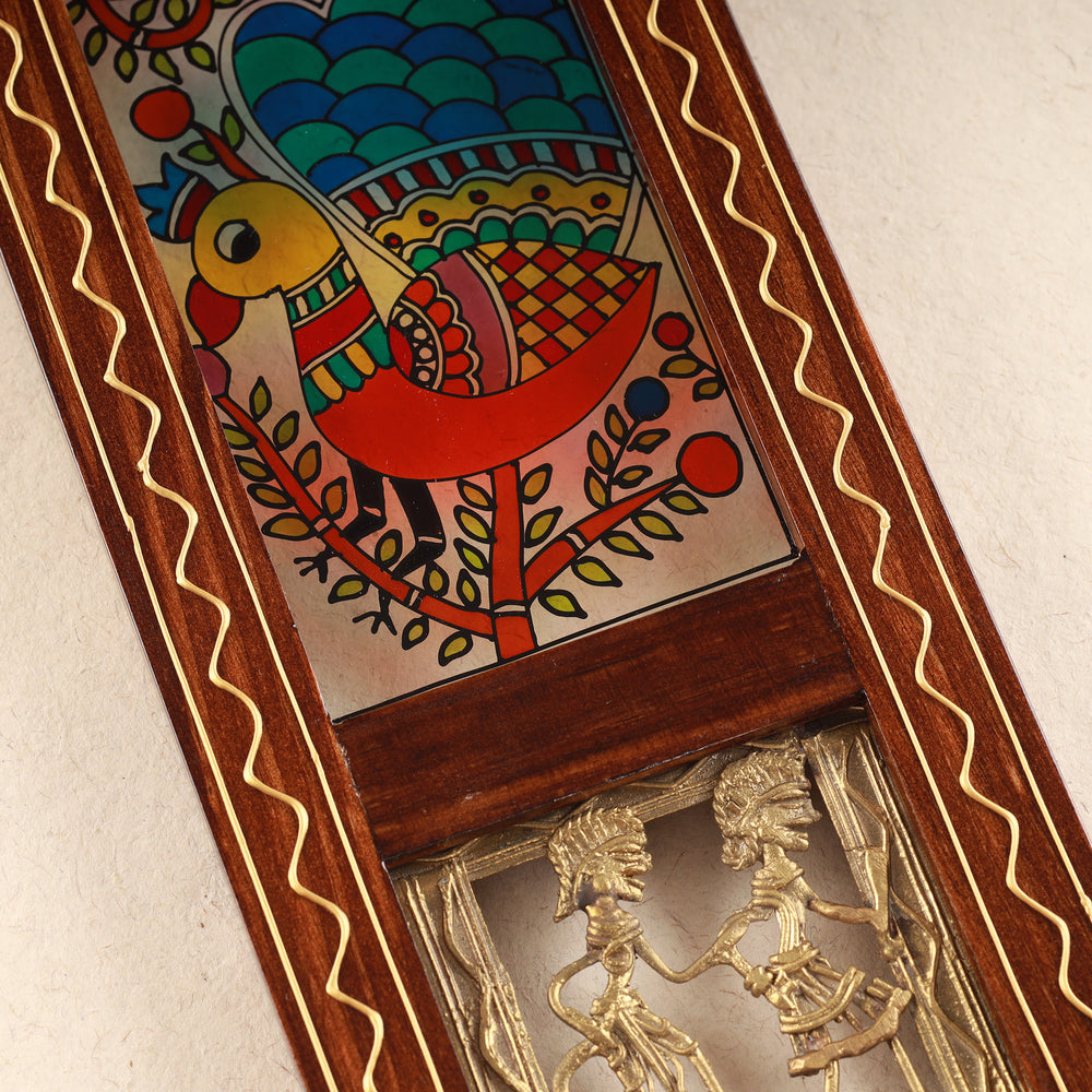 Mayurari - The Madhubani Peacock Wall Art Frame