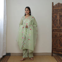 Kota Doria Kurta Suit Set