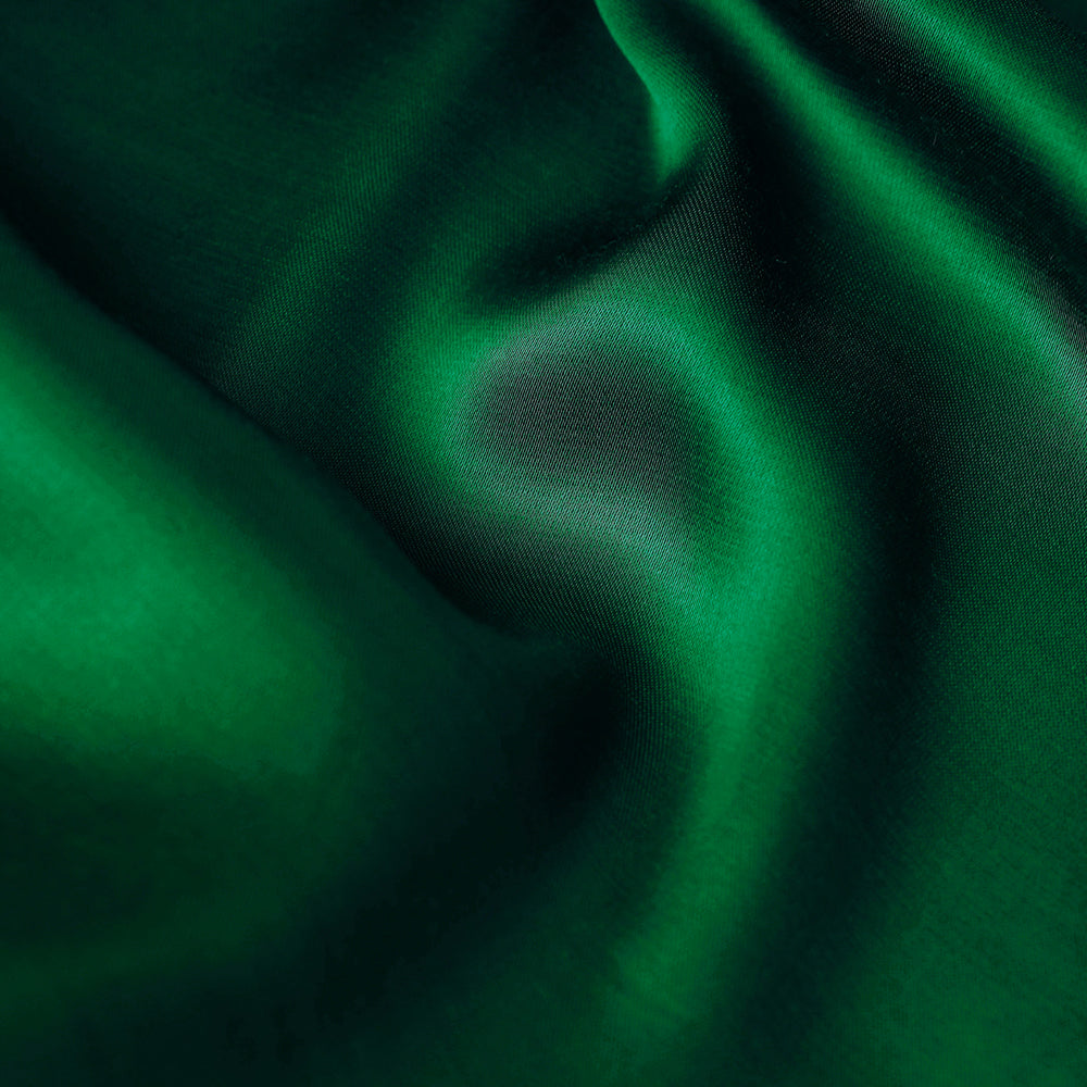 Shamrock Green - Pure Modal Silk Plain Fabric 03