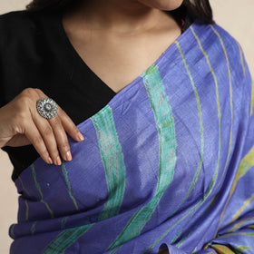  Leheriya Tie-Dye Tussar Silk Handloom Saree Online 