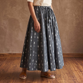 Pochampally Ikat 24 Kali Cotton Long Skirt 02