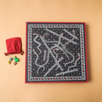 Snakes & Ladders - Traditional Indian Board Game (14 x 12 in)