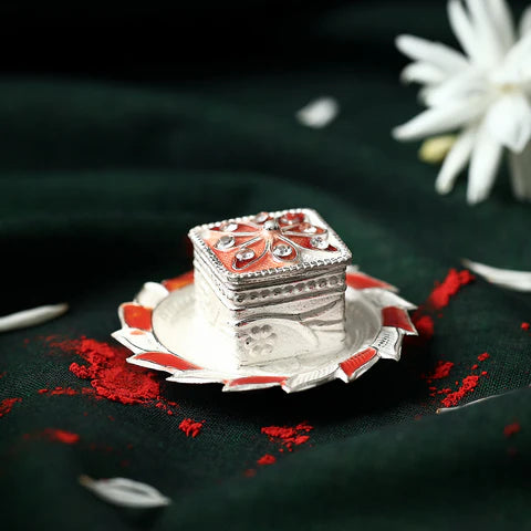 Silver Sindoor Box
