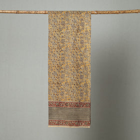 Pedana Block Print Natural Dyed Cotton Kalamkari Stole