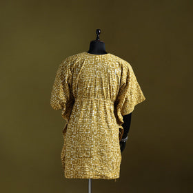 Hand batik cotton medium kaftan 31 - handcrafted