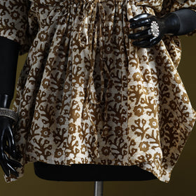 Hand batik cotton short kaftan 12 - handcrafted