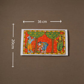 Handpainted Cheriyal Scroll Painting by Dhanalakota Sai Kiran (8 x 14 in) 07