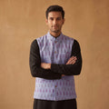 Pochampally Ikat Cotton Men Nehru Jacket 01