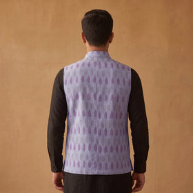 Pochampally Ikat Cotton Men Nehru Jacket 01