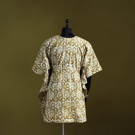 Hand batik cotton medium kaftan 28 - handcrafted