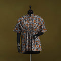 Hand batik cotton short kaftan 39 - handcrafted
