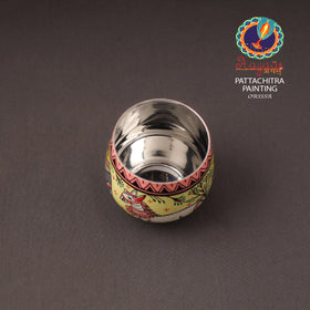 Odisha Pattachitra Handpainted Stainless Steel Glass 06