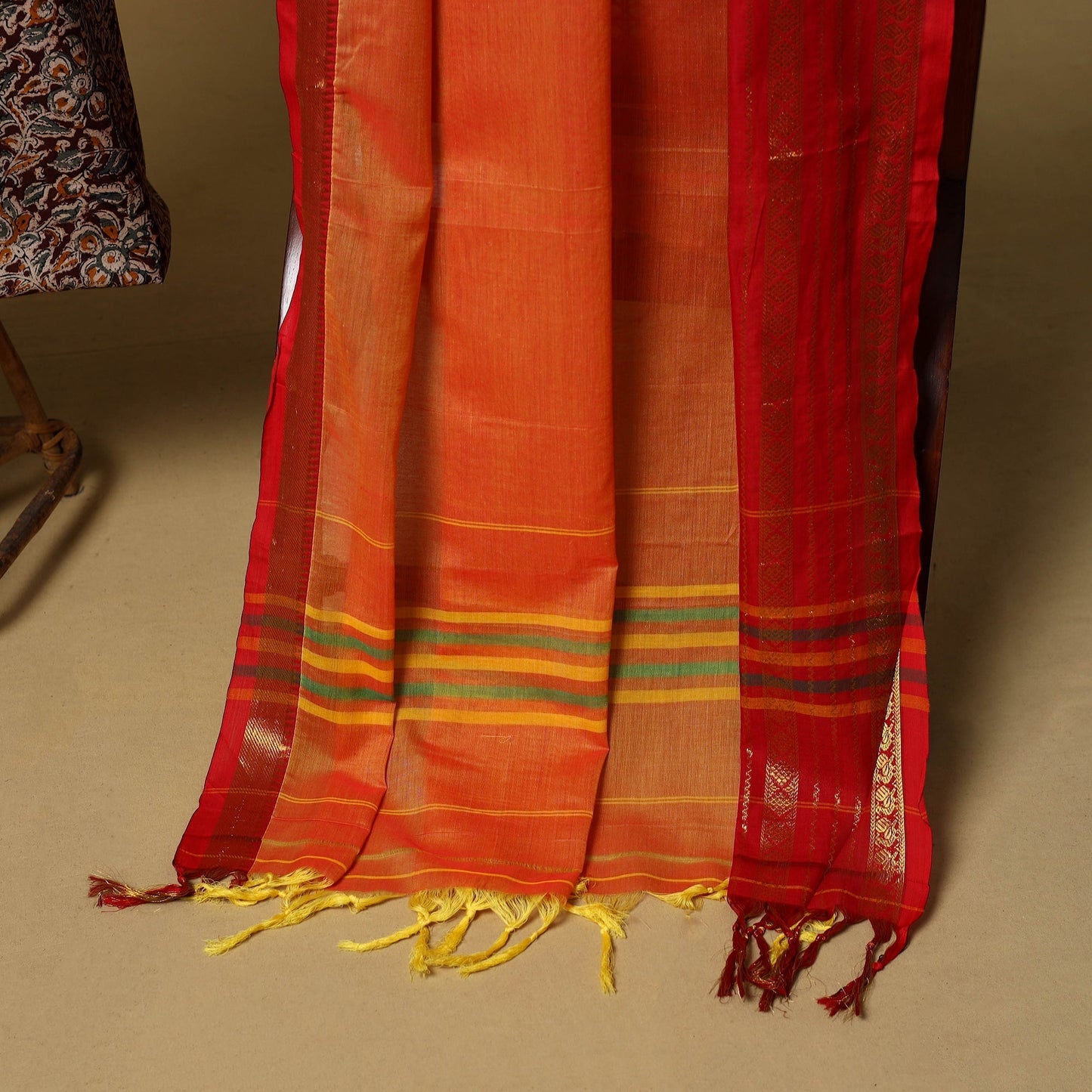 Pedana kalamkari cotton 2pc unstitched dress material