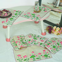 Madhubani Handpainted Chanderi Table Mats