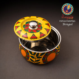 Bengal Patua Handpainted Stainless Steel Casserole 19