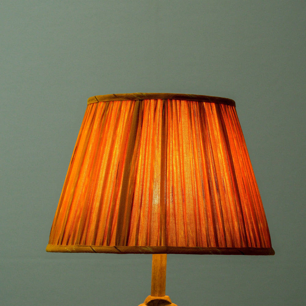 Orange Pochampally Ikat Empire Lampshade