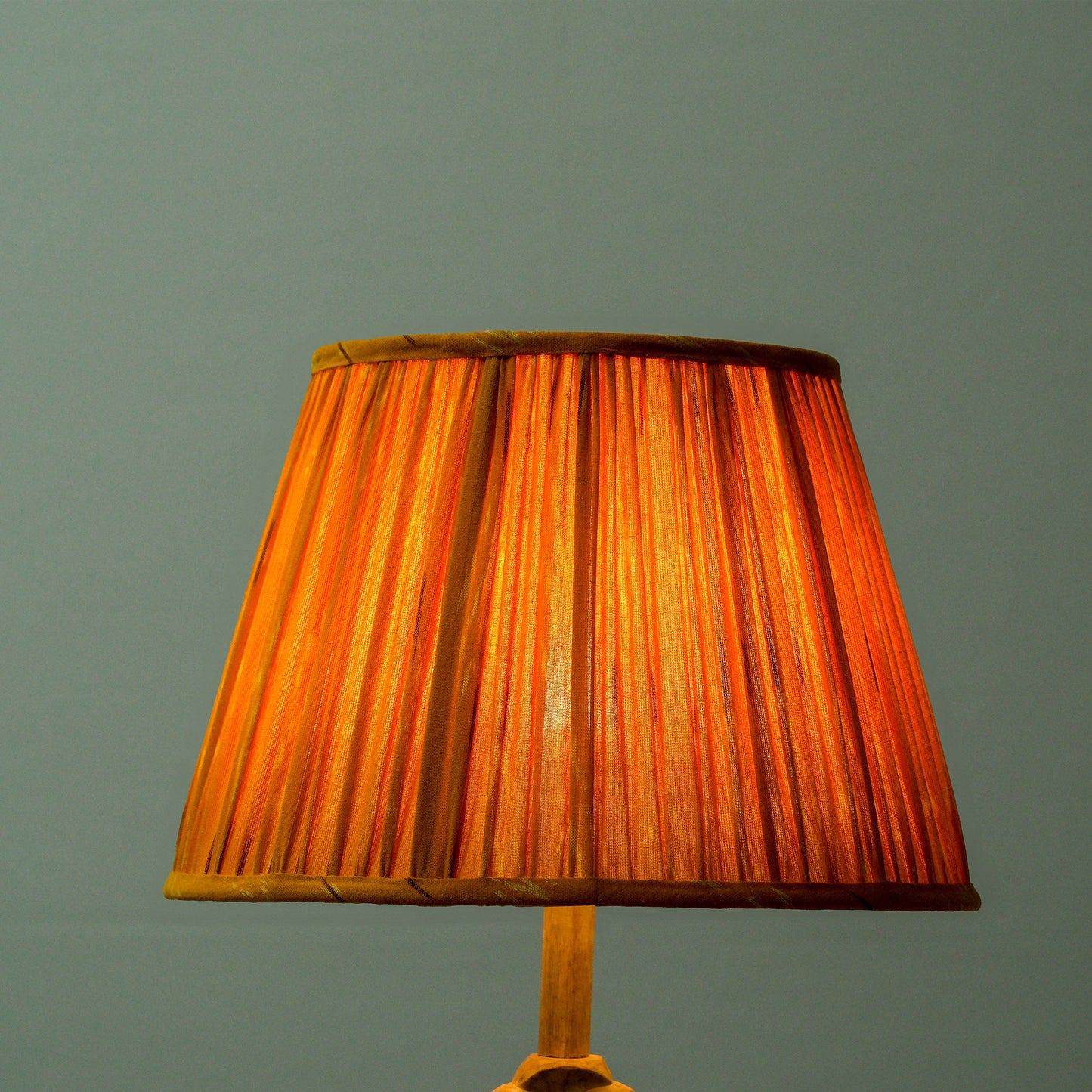 Orange Pochampally Ikat Empire Lampshade