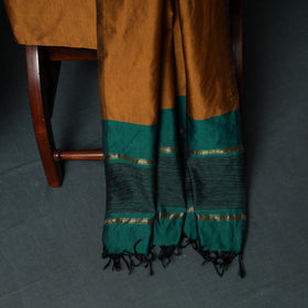 Pochampally Ikat Silk Cotton Kurta,Bottom & Dupatta Unstitched Dress Material Suit Set 02