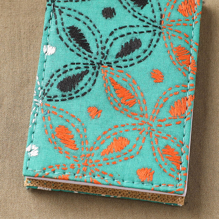 Bengal Kantha Work Handcrafted Notepad (4 x 3 in) 16