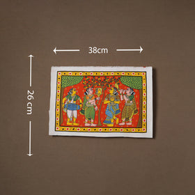Handpainted Cheriyal Scroll Painting by Dhanalakota Sai Kiran (10 x 15 in) 04