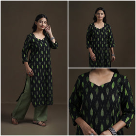 Pochampally Ikat Cotton Straight Kurta for Women 20