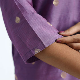Polka Zari Buti Spun Dupion Silk Kurta
