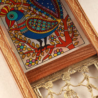 Mayuraka - The Madhubani Peacock Wall Art Frame