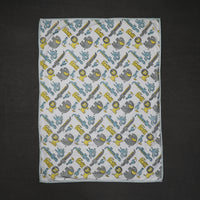 Block Printed Baby Terry/Hooded Towel 
