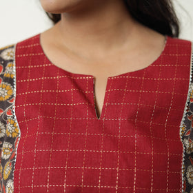  Straight Cotton Kalamkari Kurta for Women 