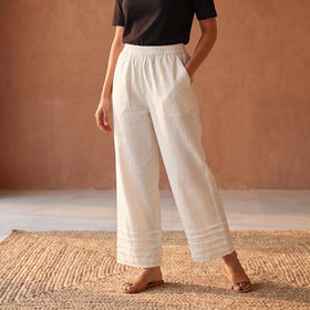 Flex Cotton Elasticated Plain Pant for Women 12