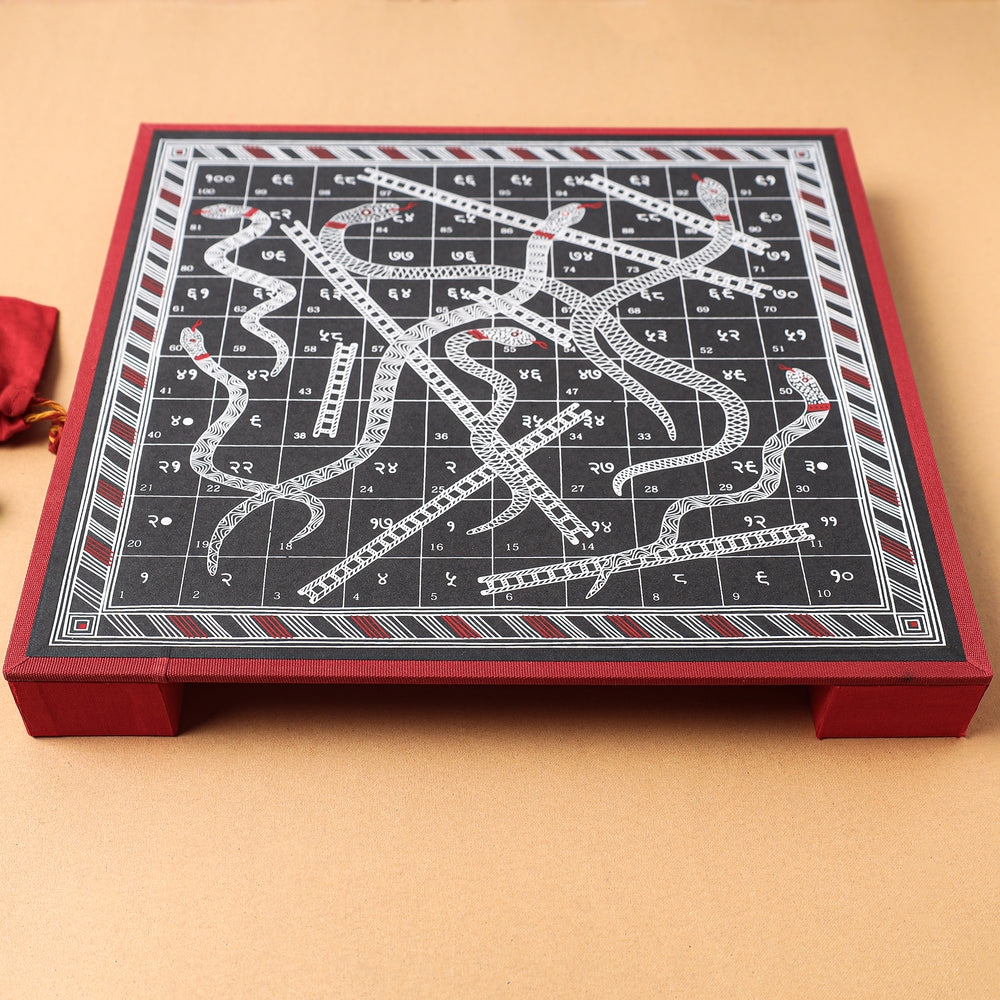 Snakes & Ladders - Traditional Indian Board Game (14 x 12 in)