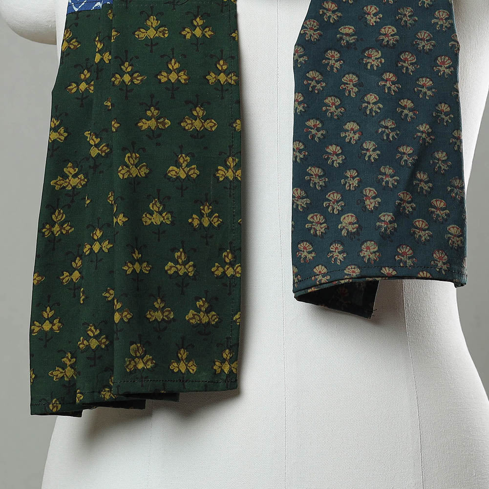 Patchwork Block Printed Cotton Stole