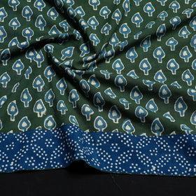 Green - cotton pipad blouse piece 122 - handcrafted