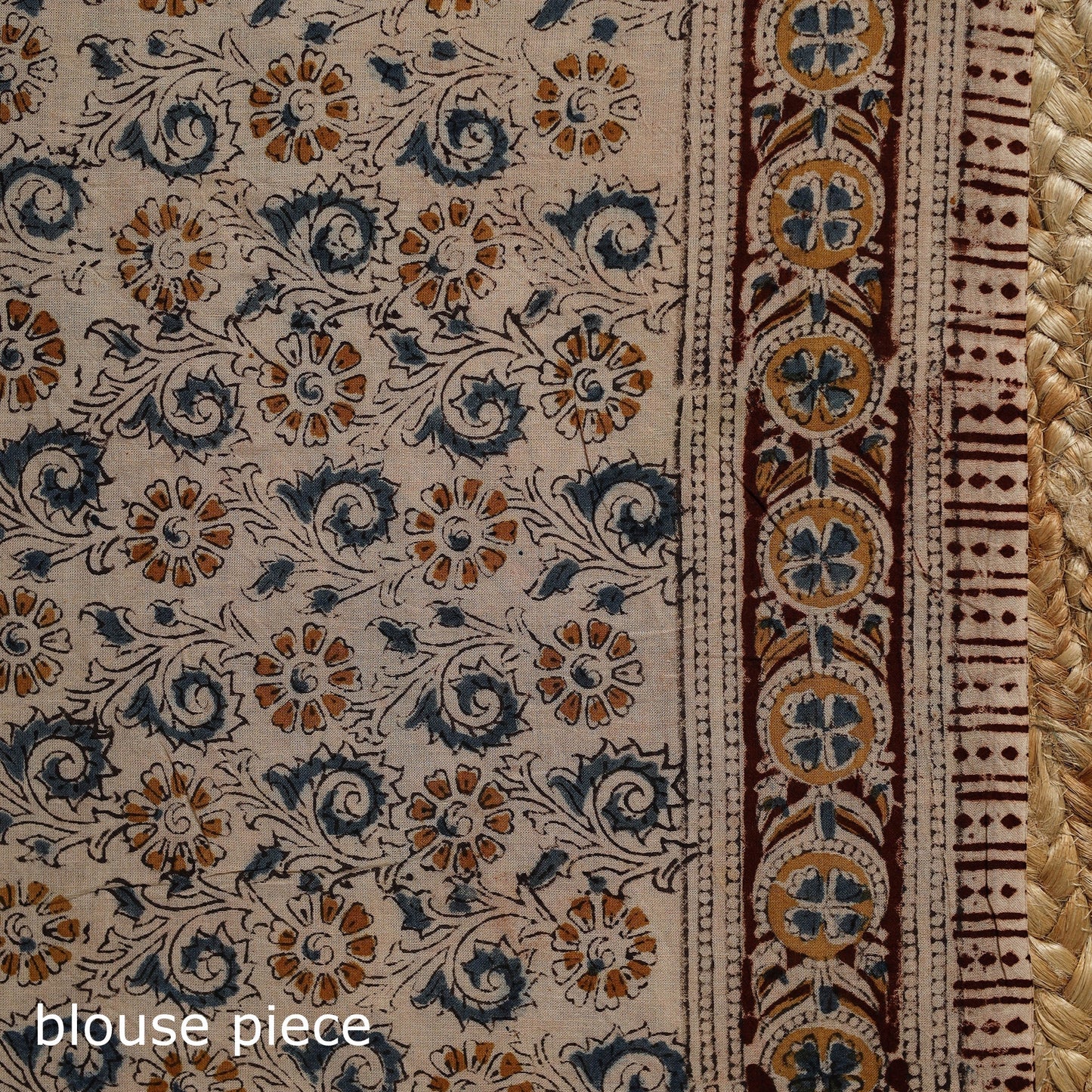 Red - natural dyed pedana cotton kalamkari saree 34