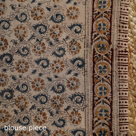 Red - natural dyed pedana cotton kalamkari saree 34