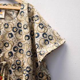 Beige - kalamkari cotton kids kaftan (3-4 years) 68