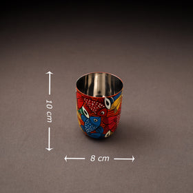 Bengal Patua Handpainted Stainless Steel Glass 03