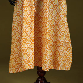 Hand batik cotton long kaftan 28 - handcrafted