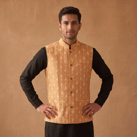 Pochampally Ikat Cotton Men Nehru Jacket 02