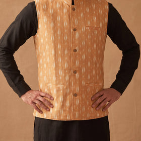 Pochampally Ikat Cotton Men Nehru Jacket 02
