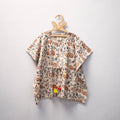 Beige - kalamkari cotton kids kaftan (3-4 years) 48