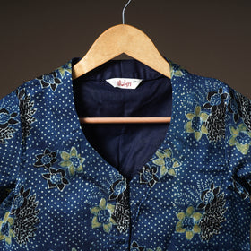 Ajrakh Hand Block Print Modal Silk Readymade Blouse 17