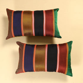  Set of 2 - Khun Patchwork Cotton Pillow Covers (25 x 15 in) 30 