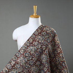 Buy Multicolor Natural Dyed Block Print Cotton Kalamkari Fabric Online