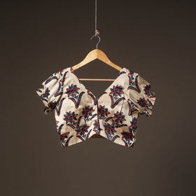 Ajrakh Hand Block Print Modal Silk Readymade Blouse 24