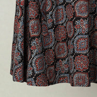 Multicolor - Block Print Cotton Wrap Around Ajrakh Skirt 31